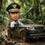 Jalan Rusak Mobil Gubernur Rp85 Miliar